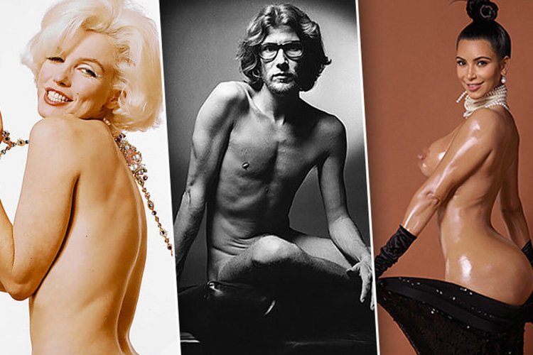 Ив сен лоран голый