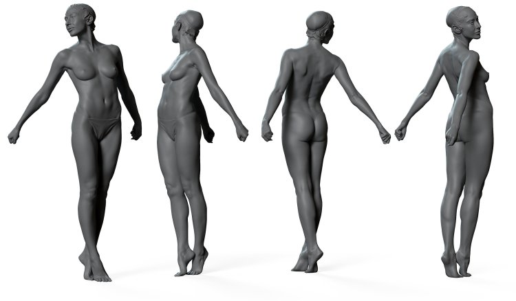 Референсы, позы, ню на спине