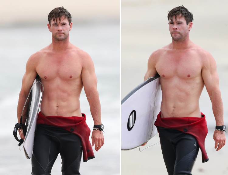 Крис Хемсворт задом