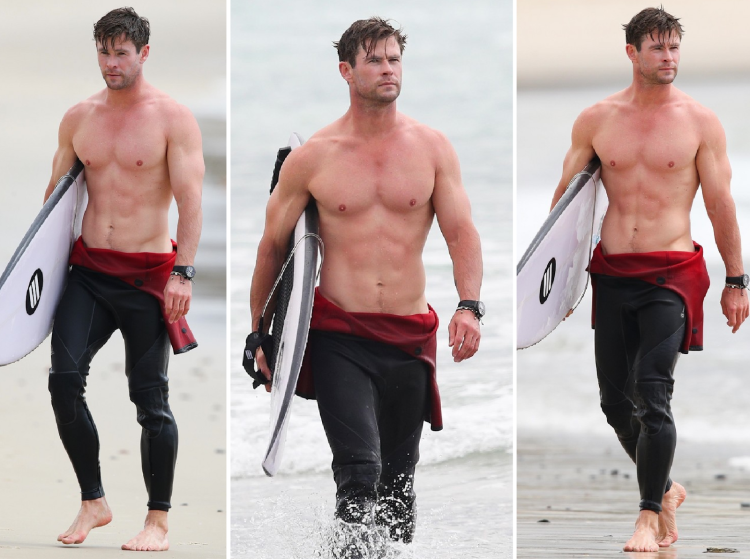 Крис Хемсворт в шортах