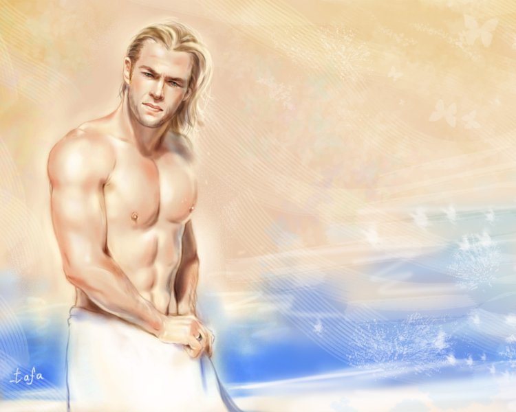 Крис Хемсворт ноги