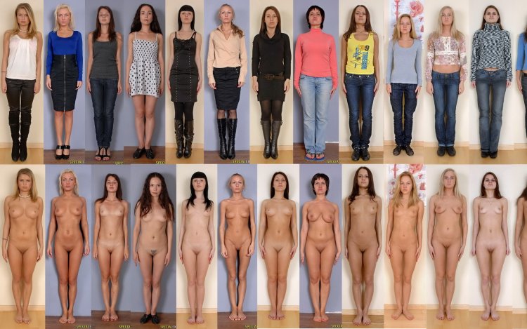 Худые девушки одетые и раздетые