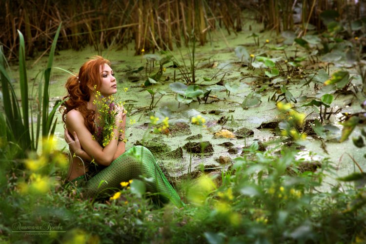 Лежит на воде