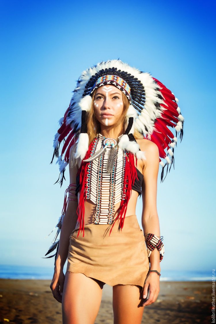 Головной убор индейца роуч