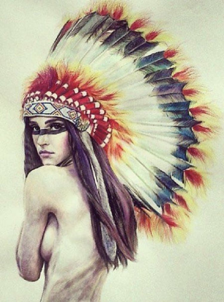 Индейцы Ацтеки инки Майя девушка