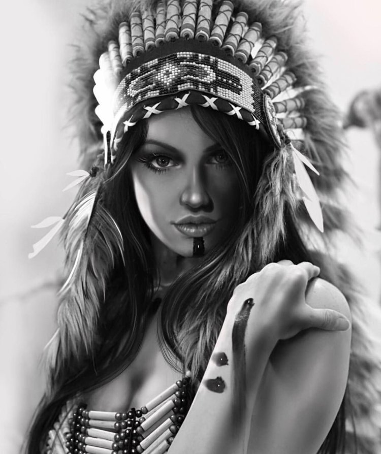 Индейцы девушки открытые части тела