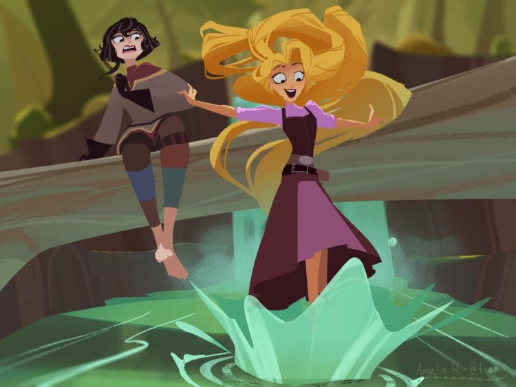 Тёмная Рапунцель и Кассандра