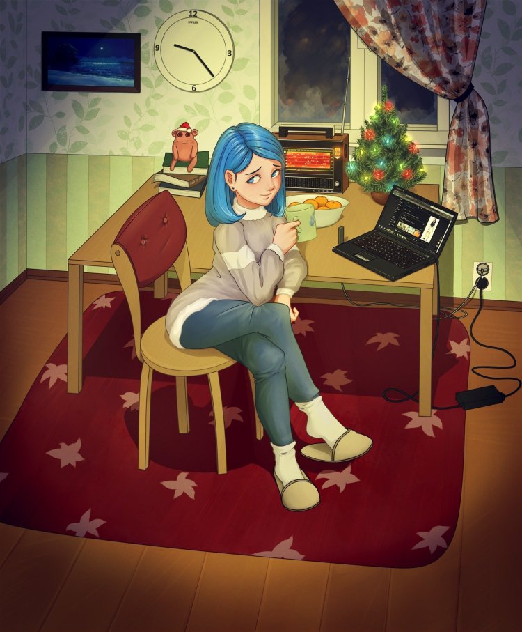 Портрет Саманты Смит нарисовать