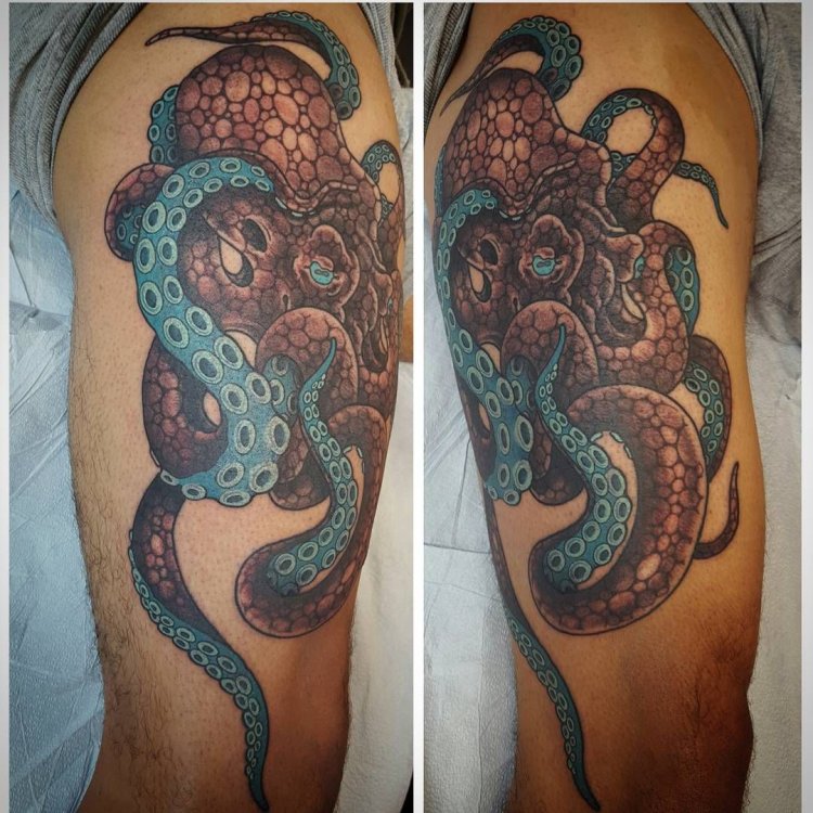 Тату осьминог