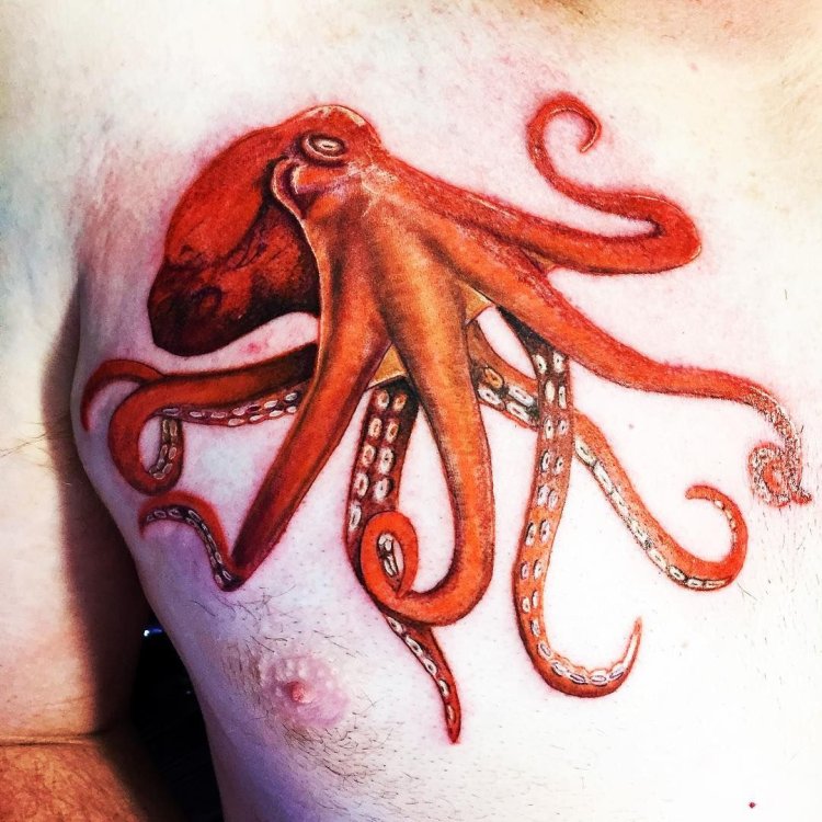 Наколки агрессивного осьминога