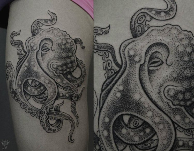 Стилизованные Осьминоги