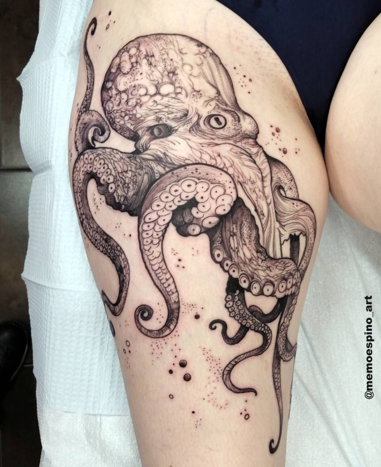 Тату осьминог