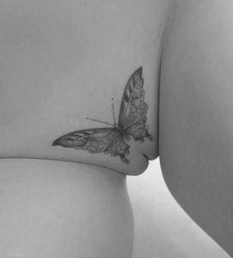 Тату Пиковая дама на лобке sex