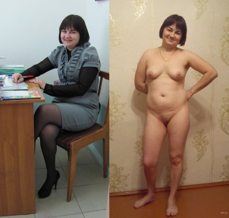 Одетая раздетая учительница