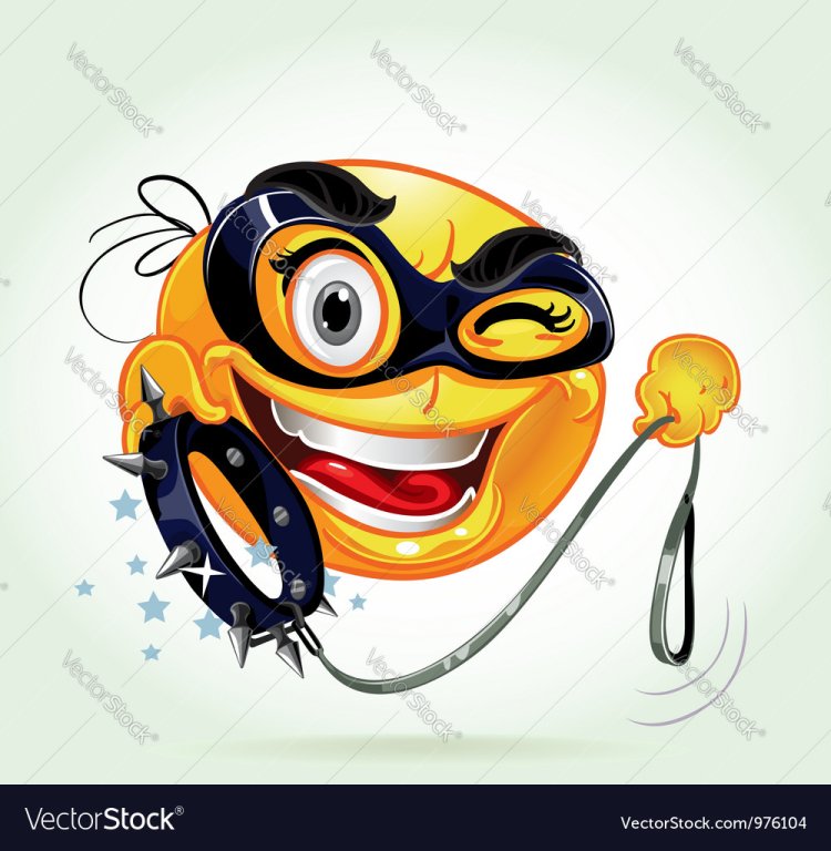 Смайлик с плеткой для ватсапа