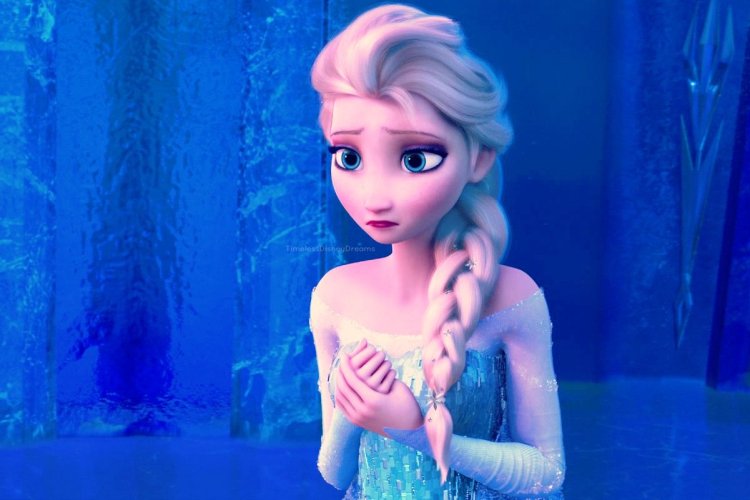 Эльза с закрытыми глазами