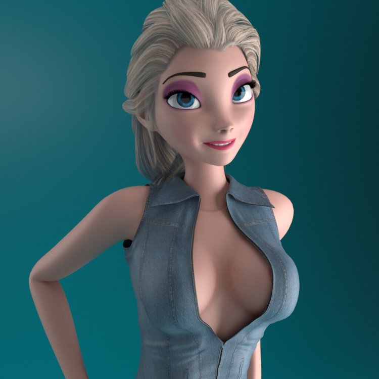 Эльза Zbrush
