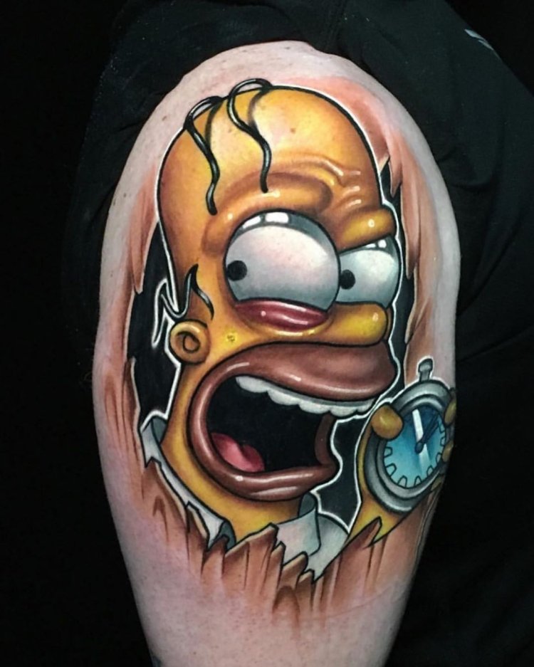 Гомер в кровати