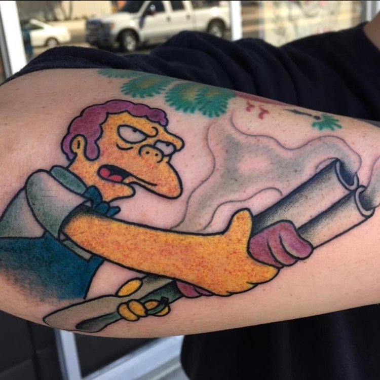 Гомер симпсон тату