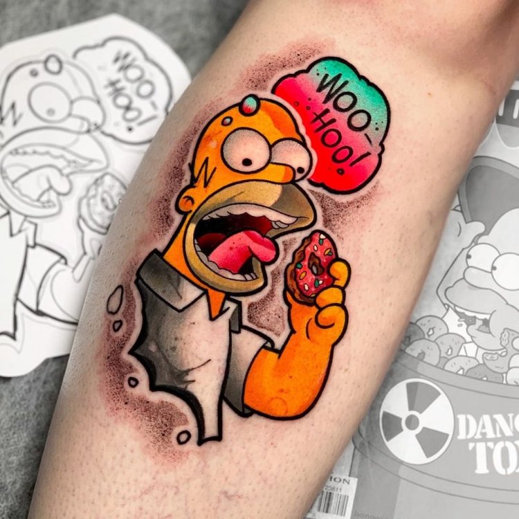 Татуировка симпсоны Мэгги