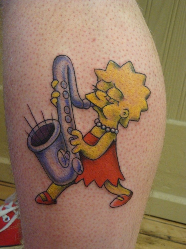 Татуированный барт симпсон