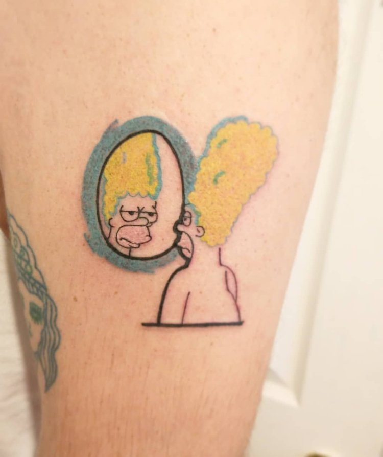 Гомер симпсон тату