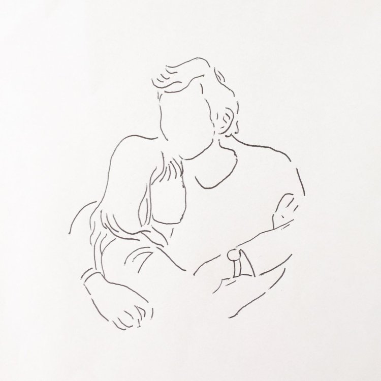 Блондинка с хаски