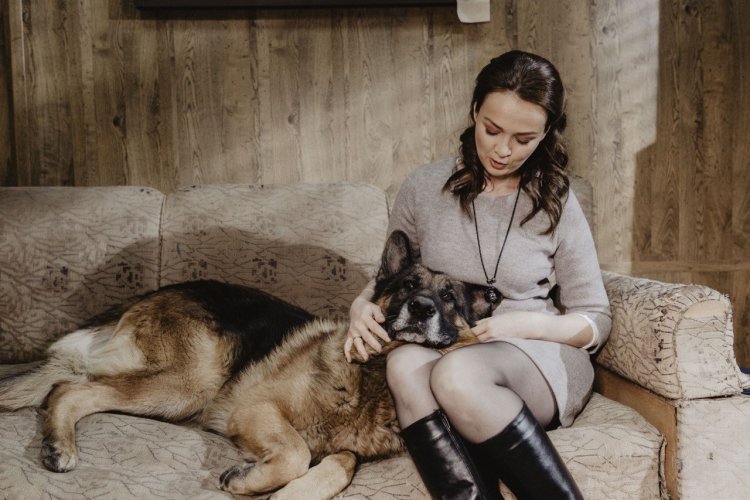 Никита Панфилов и Ольга Олексий пес