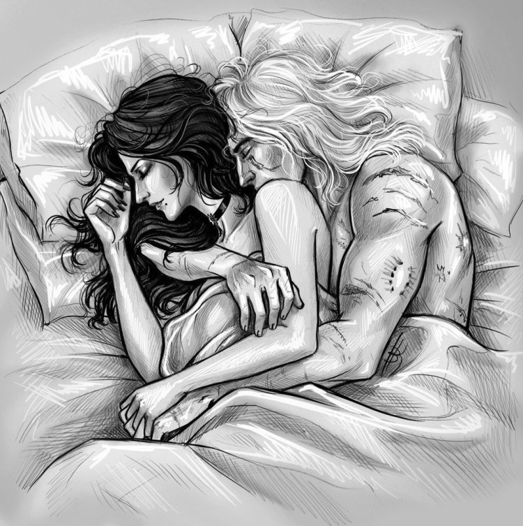 Геральт и Йеннифер любовь