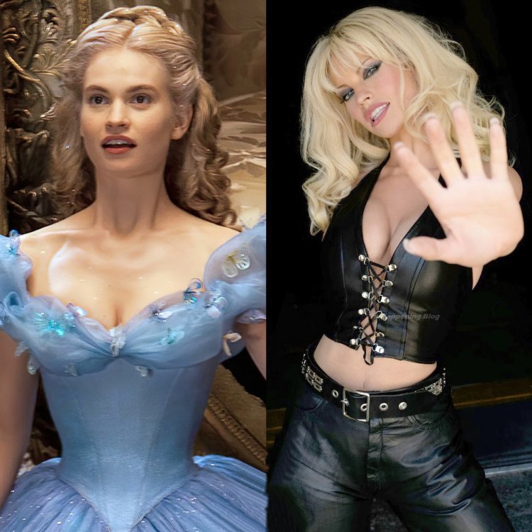 Лили Джеймс топлесс