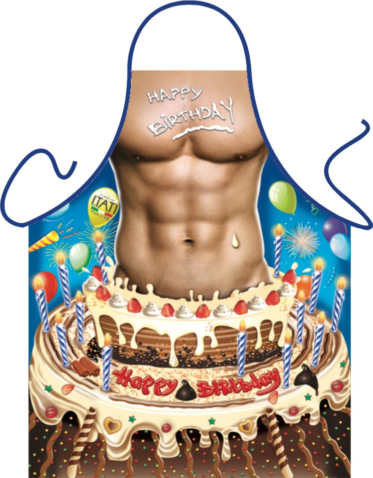 Фартук с мужским торсом