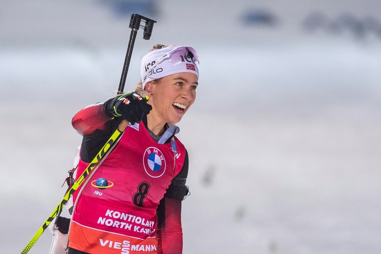 Биатлонистка Норвегии Экхофф