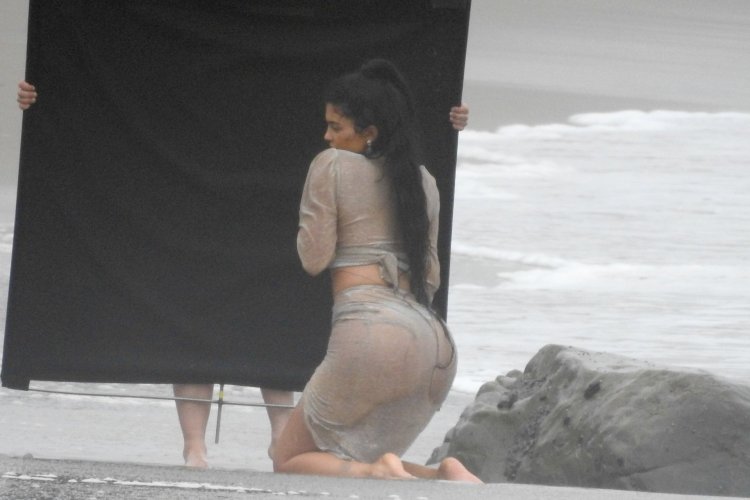 Kylie Jenner flaunts booty in Kris Jenner's thong Swimsuit