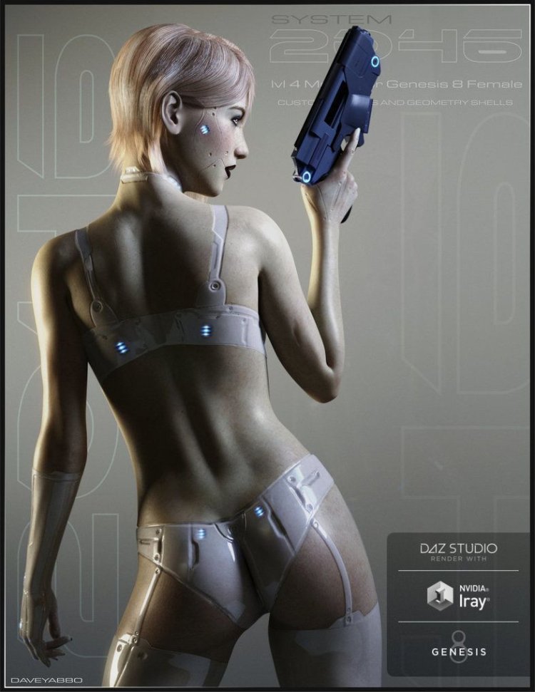 Девушка нижнее белье Sci Fi