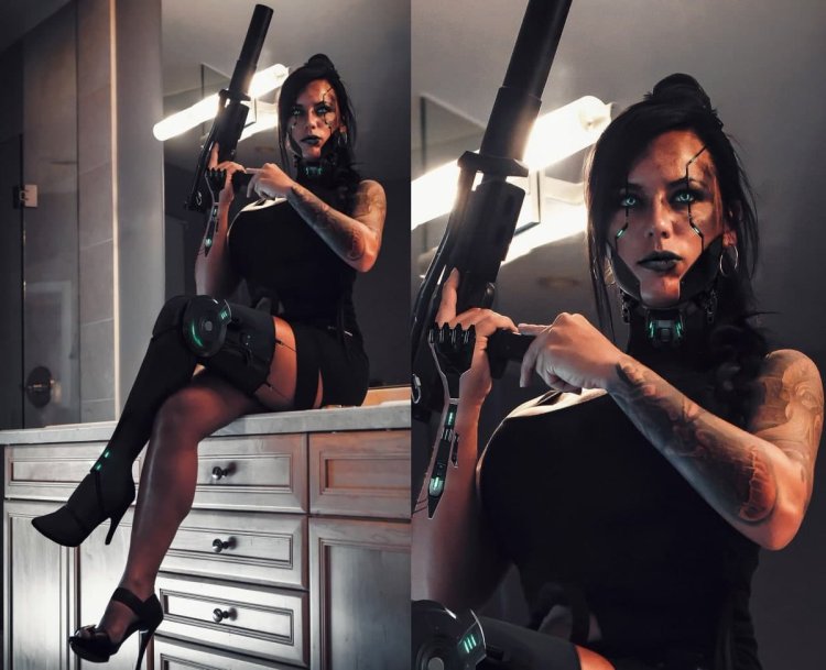 Кибернетическое тело арт Cyberpunk 2077