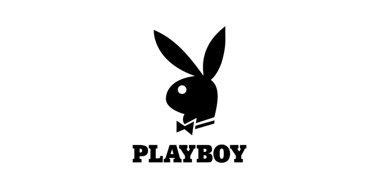 Плейбой на черном фоне