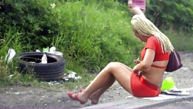 Телочки на трассе