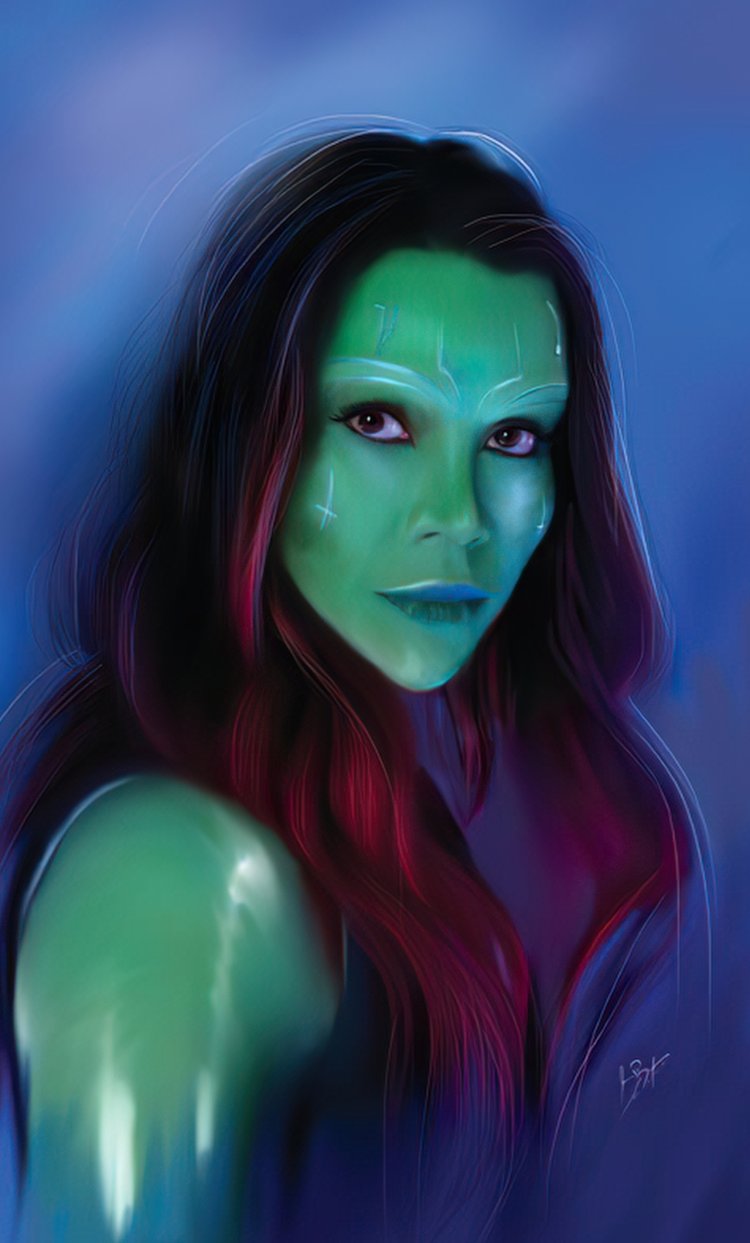 Гамора Стражи Галактики попа