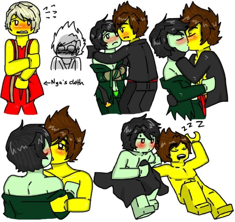 Ниндзяго Кай и Ллойд любовь