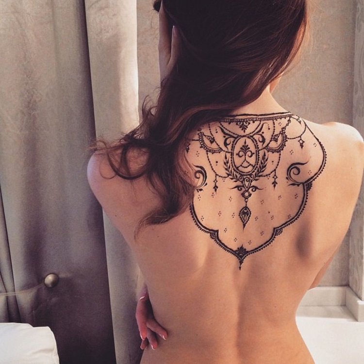 Место для круглой тату