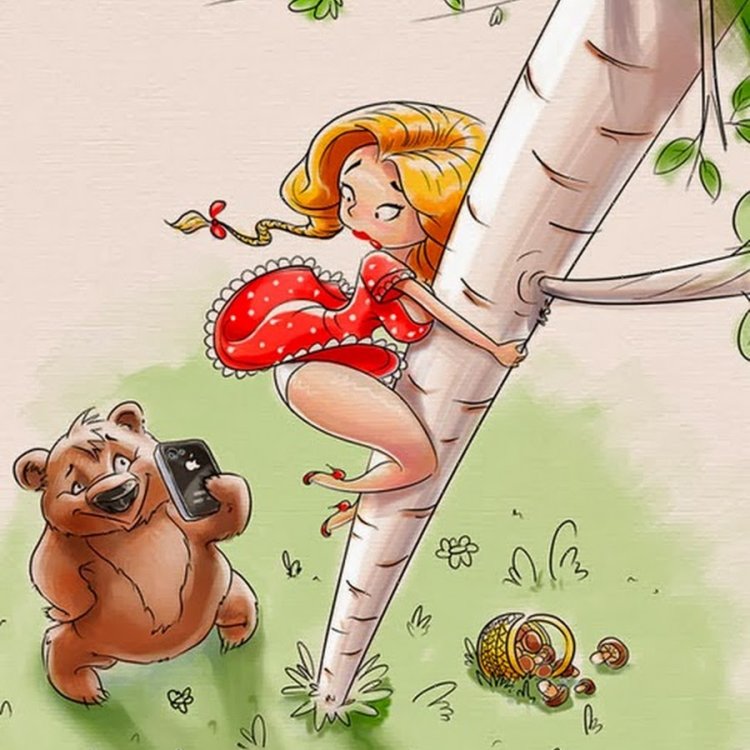 Женские анекдоты в картинках