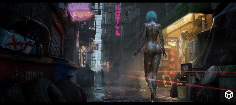 Киберпанк девушки анимированные