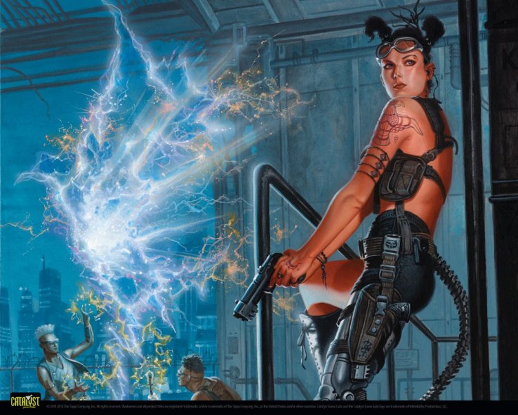 Арты в стиле киберпанк