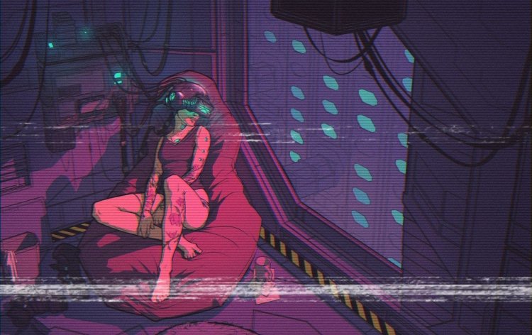 Девушка компьютерная Графика