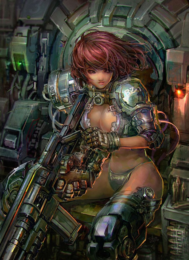 Киберпанк голая женщина