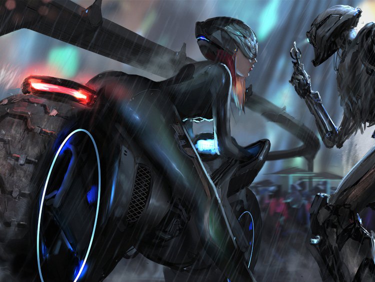 Cyberpunk 2077 боевой робот