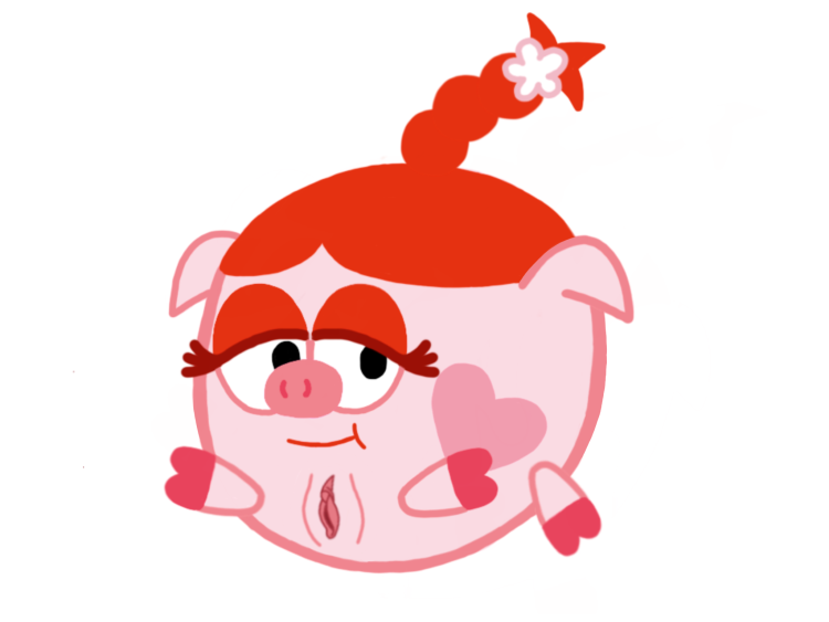 Нюша с цветами Смешарики