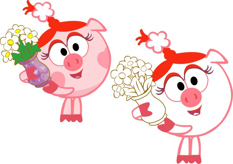 Нюша Смешарики хуманизация