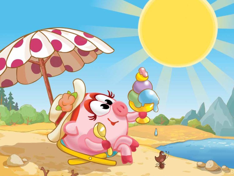 Смешарики лето