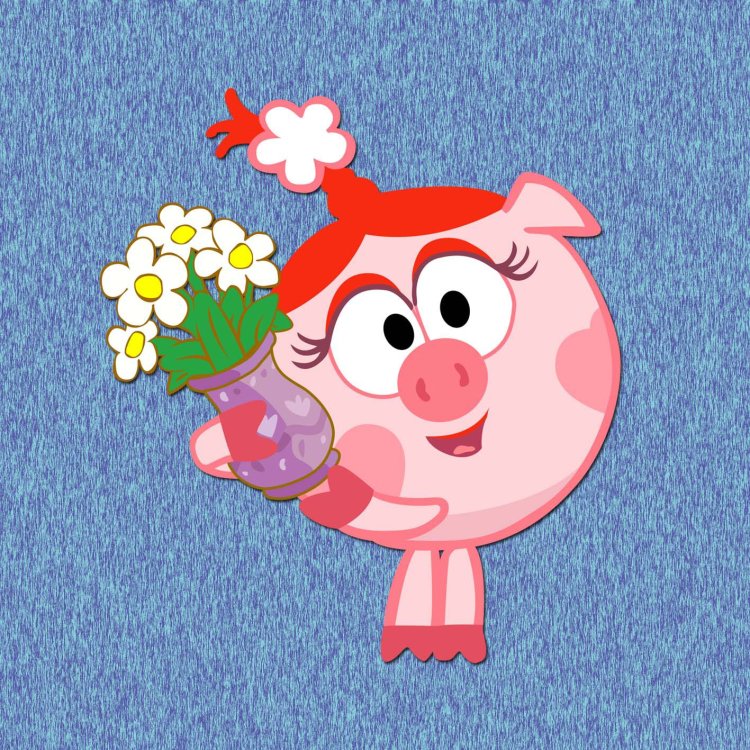 Крош и Нюша любовь